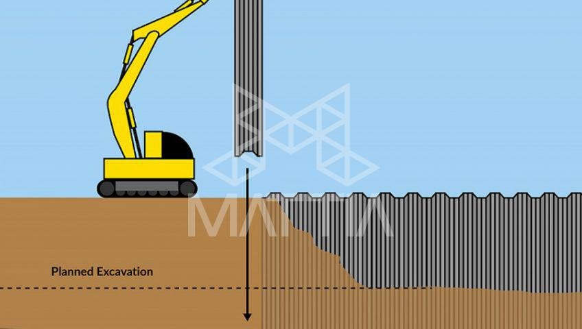 سپرکوبی Sheet piling روشی برای پایدارسازی خاک یا گود چیست؟