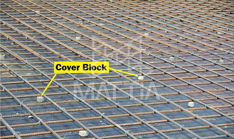 دلیل استفاده از لقمه بتن اسپیسر بتن بلوک پوشش Cover Block چیست؟ انواع بلوک های پوششی یا لقمه بتن و اسپیسر بتن چرا از لقمه گذاری در تقویت سازه بتنی استفاده می شود؟ نکات مهم در استفاده